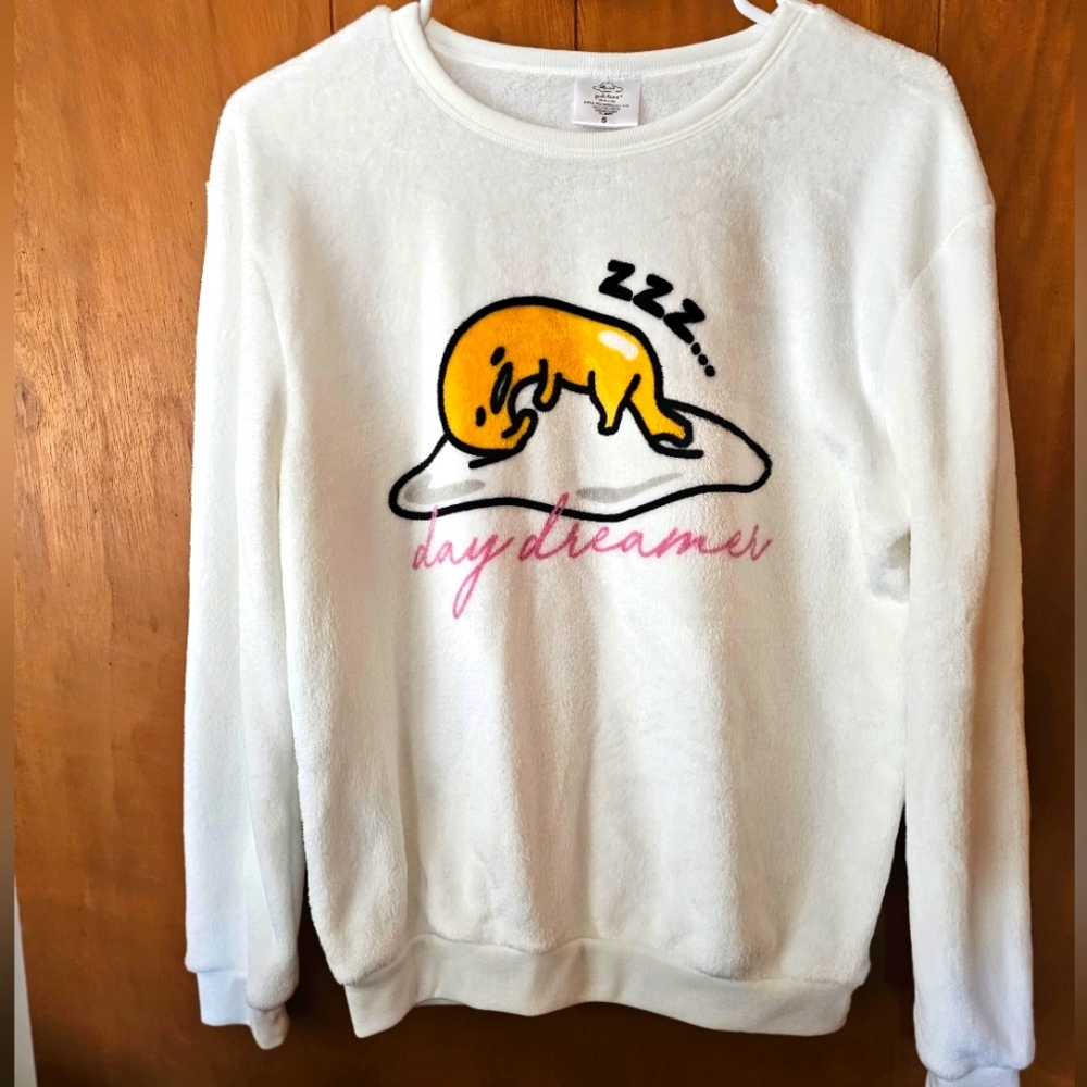 SANARIO Gudetama egg fluffy shirt